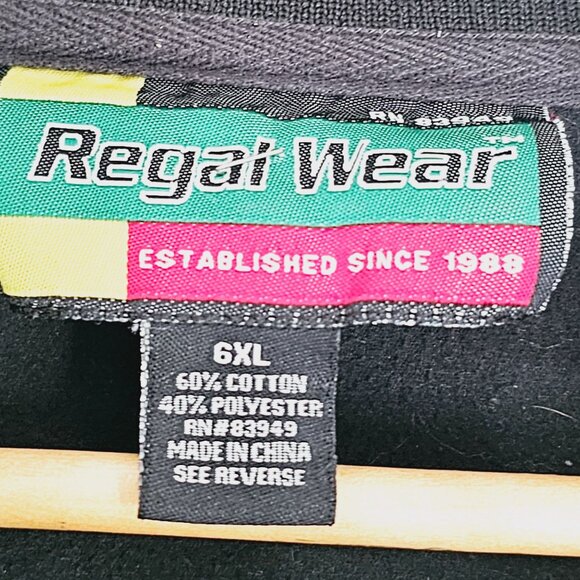 Regal Wear 6XL Jamaica Track Jacket Black/Green/Yellow Mens Plus Size《901》J - Picture 7 of 8